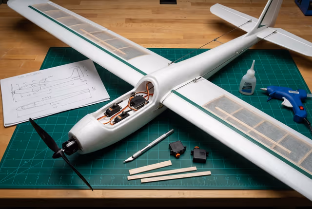 RC Fixed-Wing Glider — Servo Actuation & Aerodynamics preview