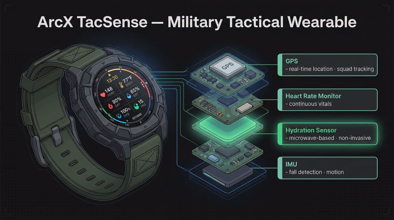 ArcX TacSense — Defence DASA Grant Proposal system architecture