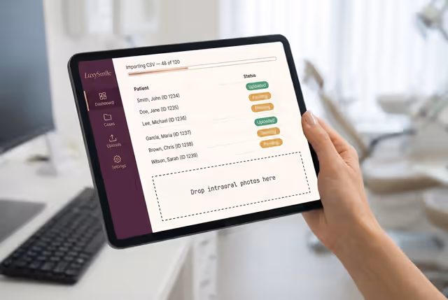 LuxySmile Oral Care — Product Website & Dashboard preview