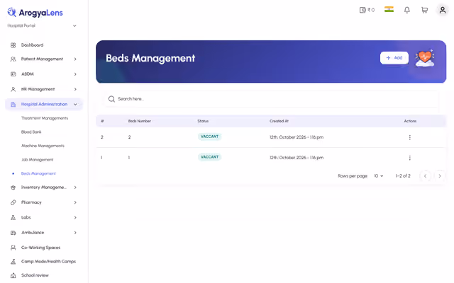 Hospital - Bed Management