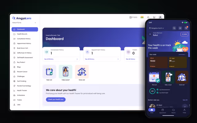 ArogyaLens - Unified Health Platform preview