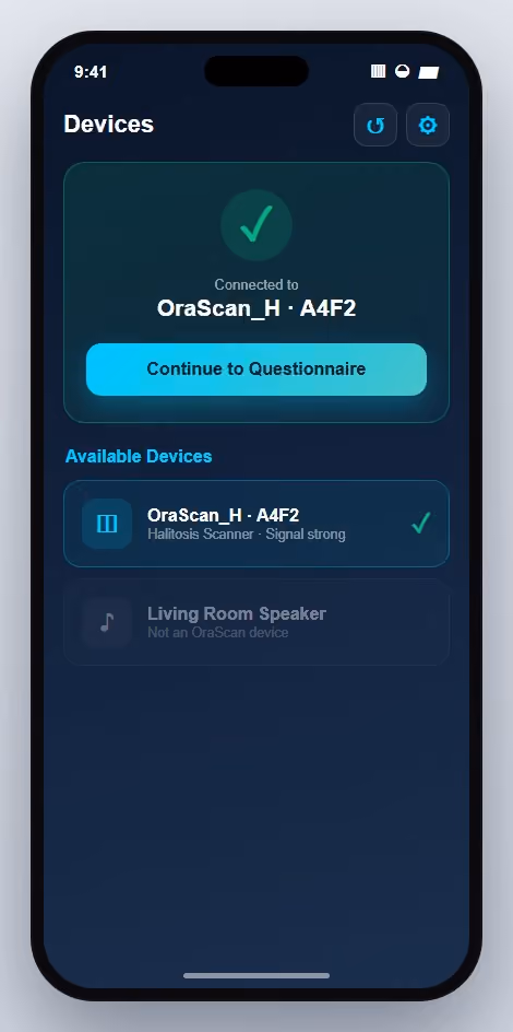 Mobile App - Connected Scanner
