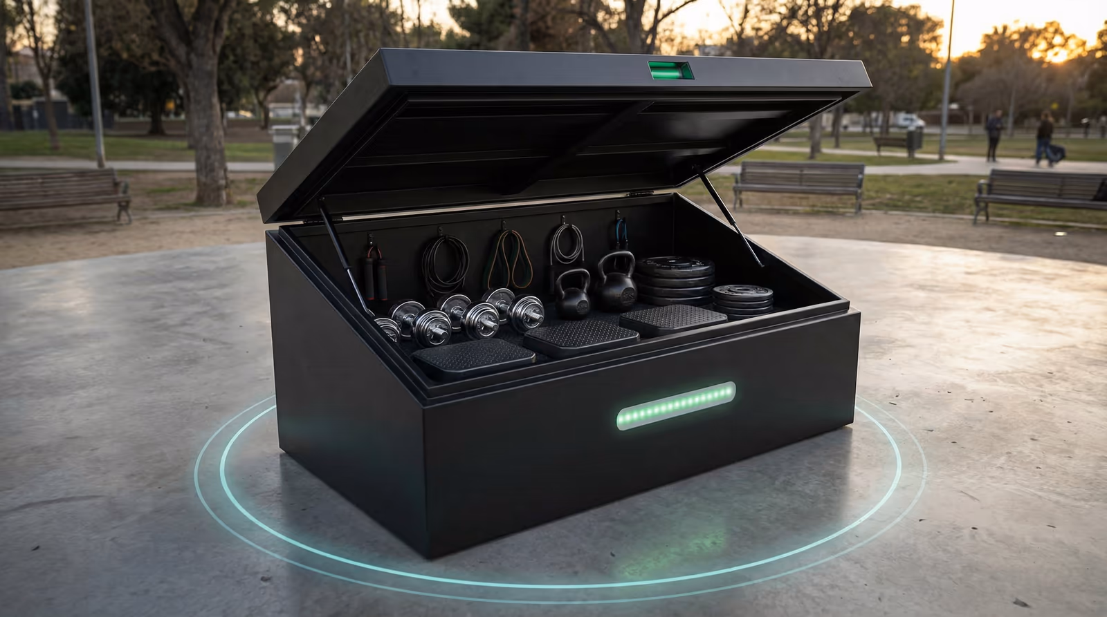 Swing Box - IoT Gym Equipment Security main screen